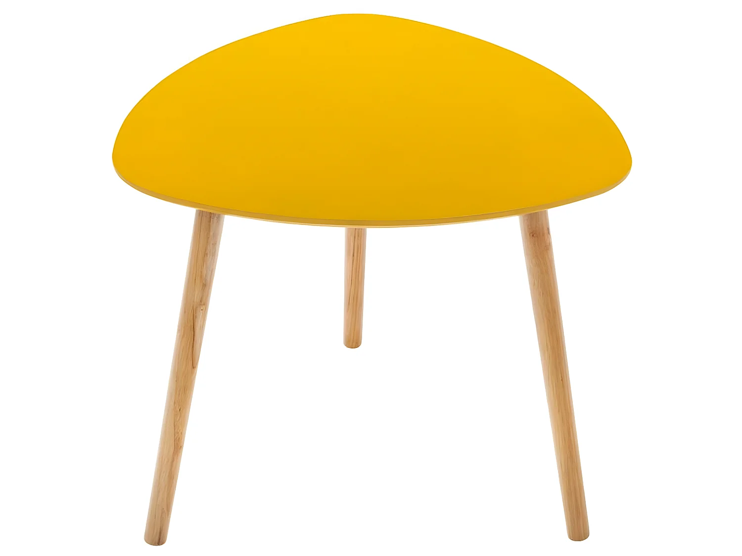 Lot de 3 tables à café en MDF et chêne, couleurs assorties