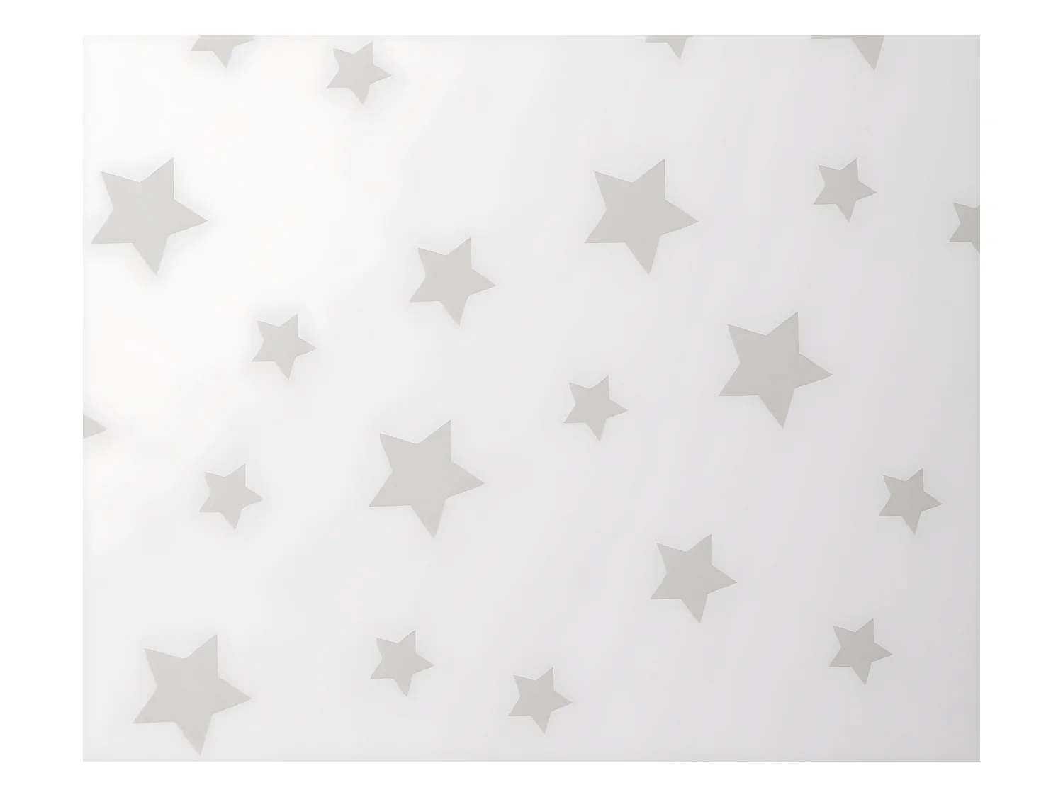 Table enfant coloris blanc motif étoiles - Diamètre 60 x Hauteur 43,5 cm