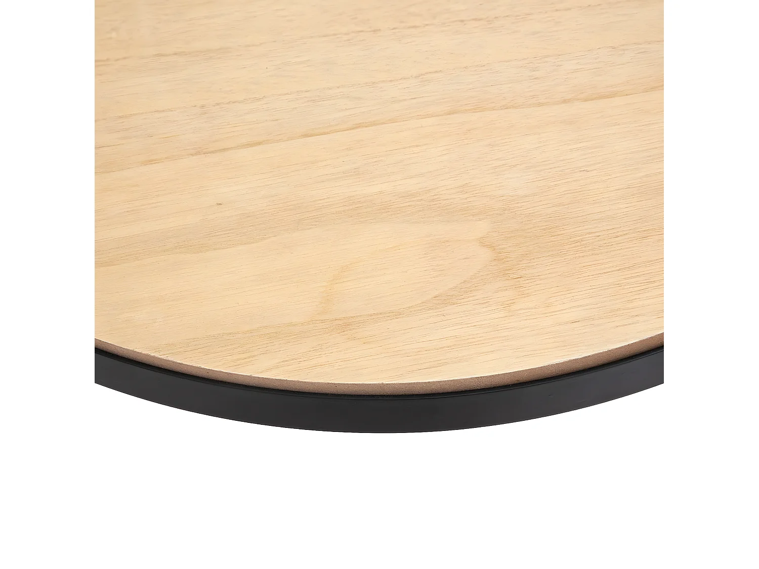 Table à café pendule mécanique en fer et verre trempé - L.50,5 x l.50,5 x H.49 cm