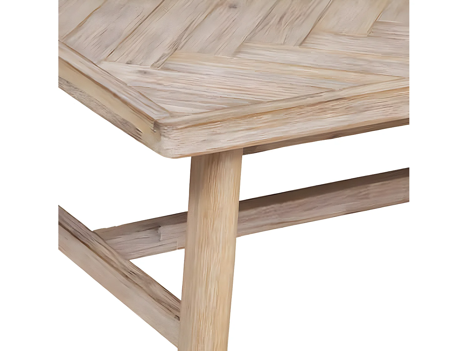 Table basse en bois d'acacia coloris beige - Longueur 130 x Profondeur 70 x Hauteur 40 cm