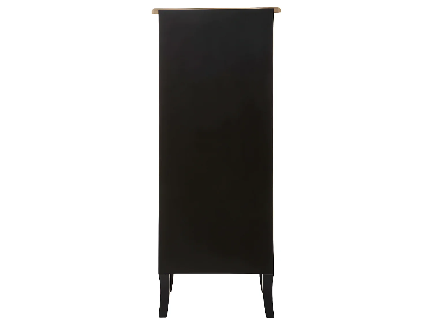 Chiffonnier 5 tiroirs coloris noir - Longueur 45 x Profondeur 30 x Hauteur 113 cm