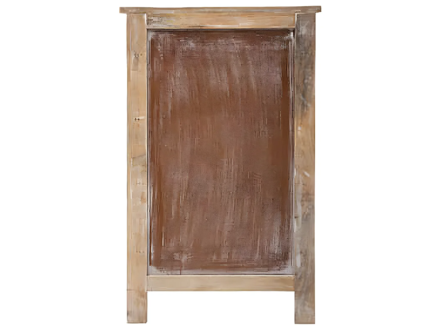 Chiffonnier 4 tiroirs bois de manguier coloris marron - Longueur 50 x Profondeur 40 x Hauteur 80,5 cm