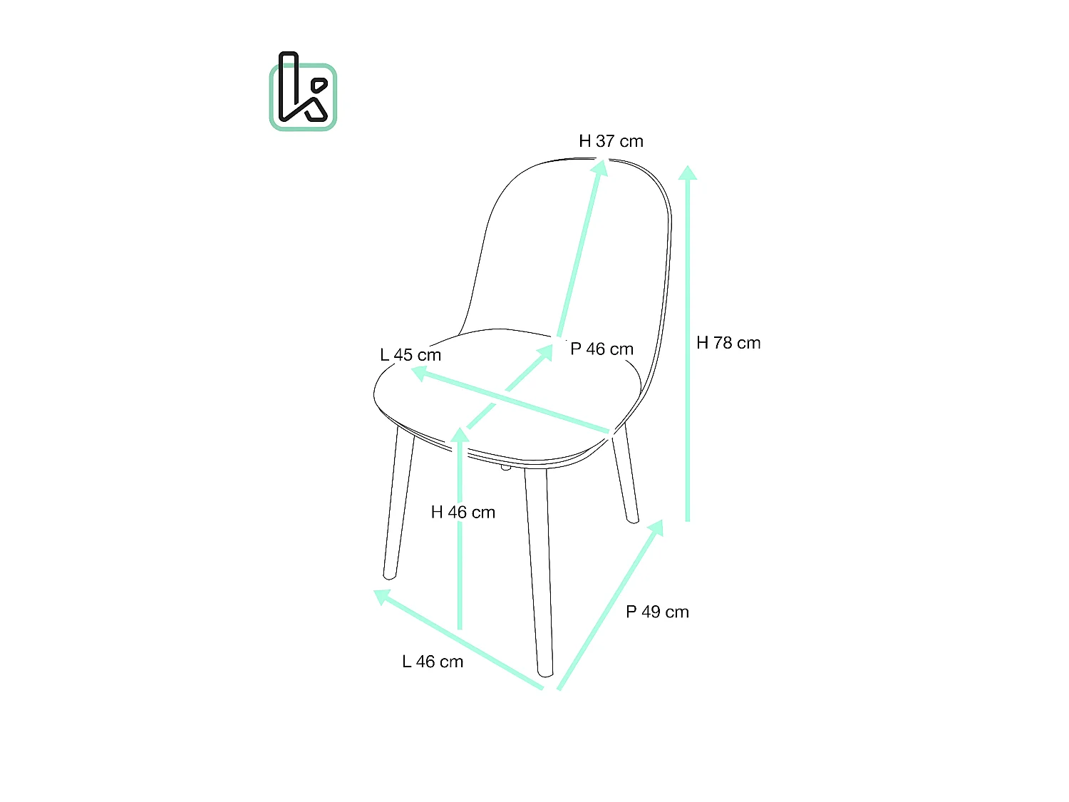 Juego de 2 sillas escandinavas para cocina, patas de madera de haya clara, cojín de cuero sintético acolchado UFI (blanco gris)