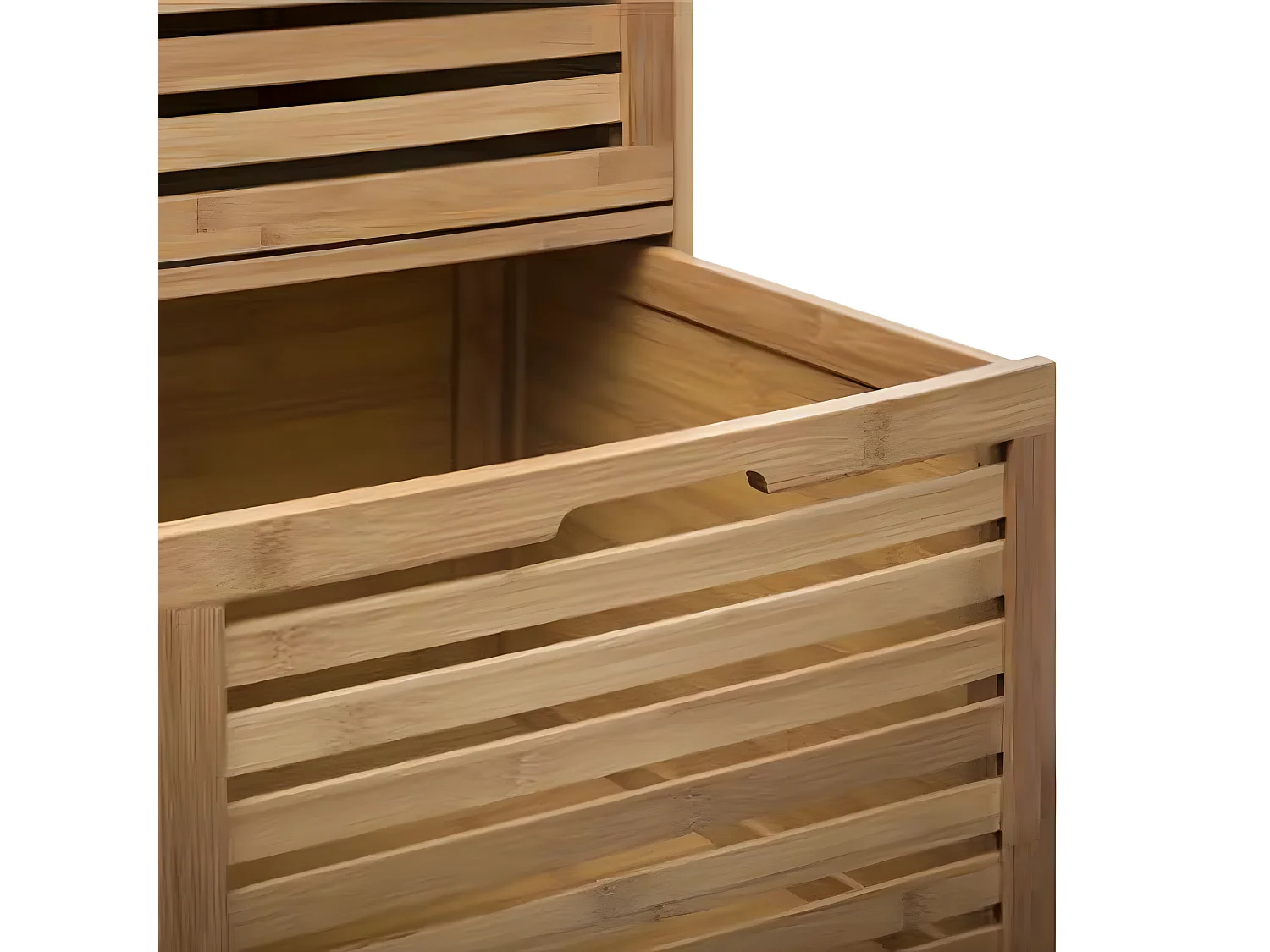 Meuble de rangement en bambou naturel - L.41 x P.41 x H.91 cm