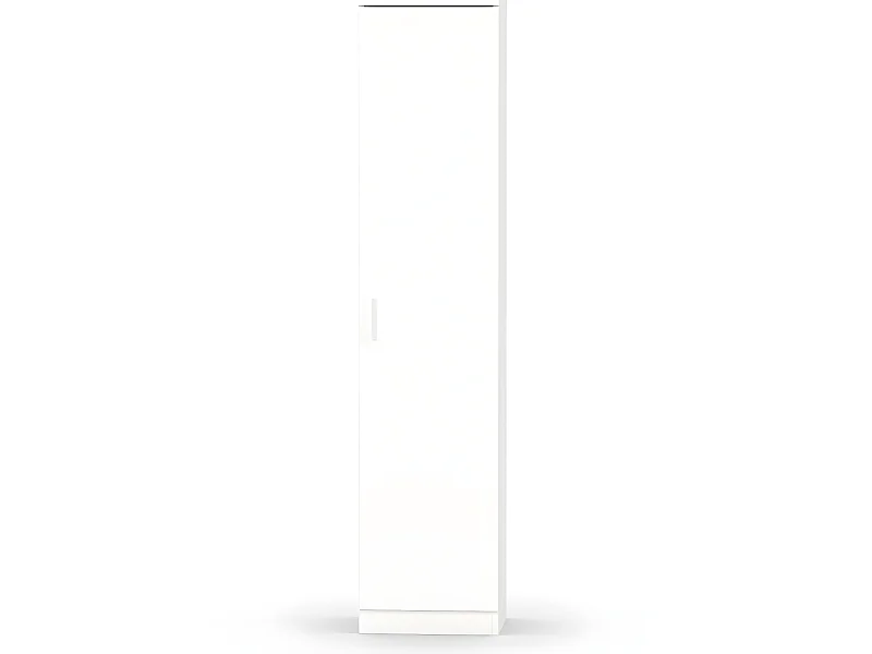 Armoire / meuble de rangement coloris blanc - Hauteur 180 x Longueur 40 x Profondeur 35 cm