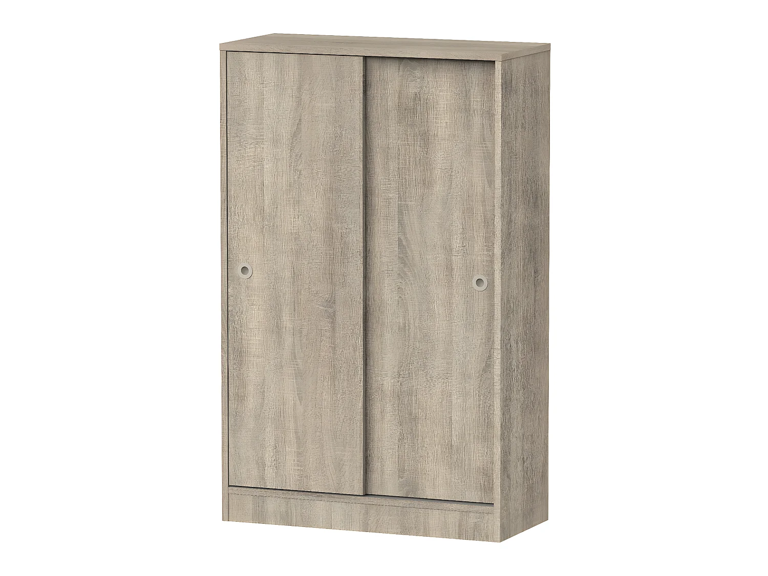 Armoire avec 2 portes coulissantes coloris Cambrian - Hauteur 120 x Longueur 74 x Profondeur 33 cm