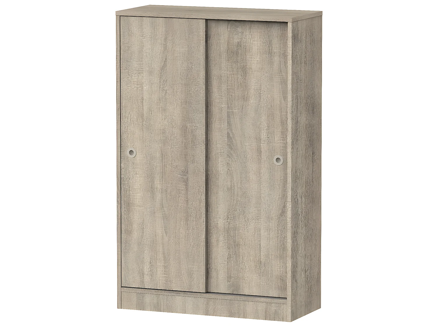 Armoire avec 2 portes coulissantes coloris Cambrian - Hauteur 120 x Longueur 74 x Profondeur 33 cm