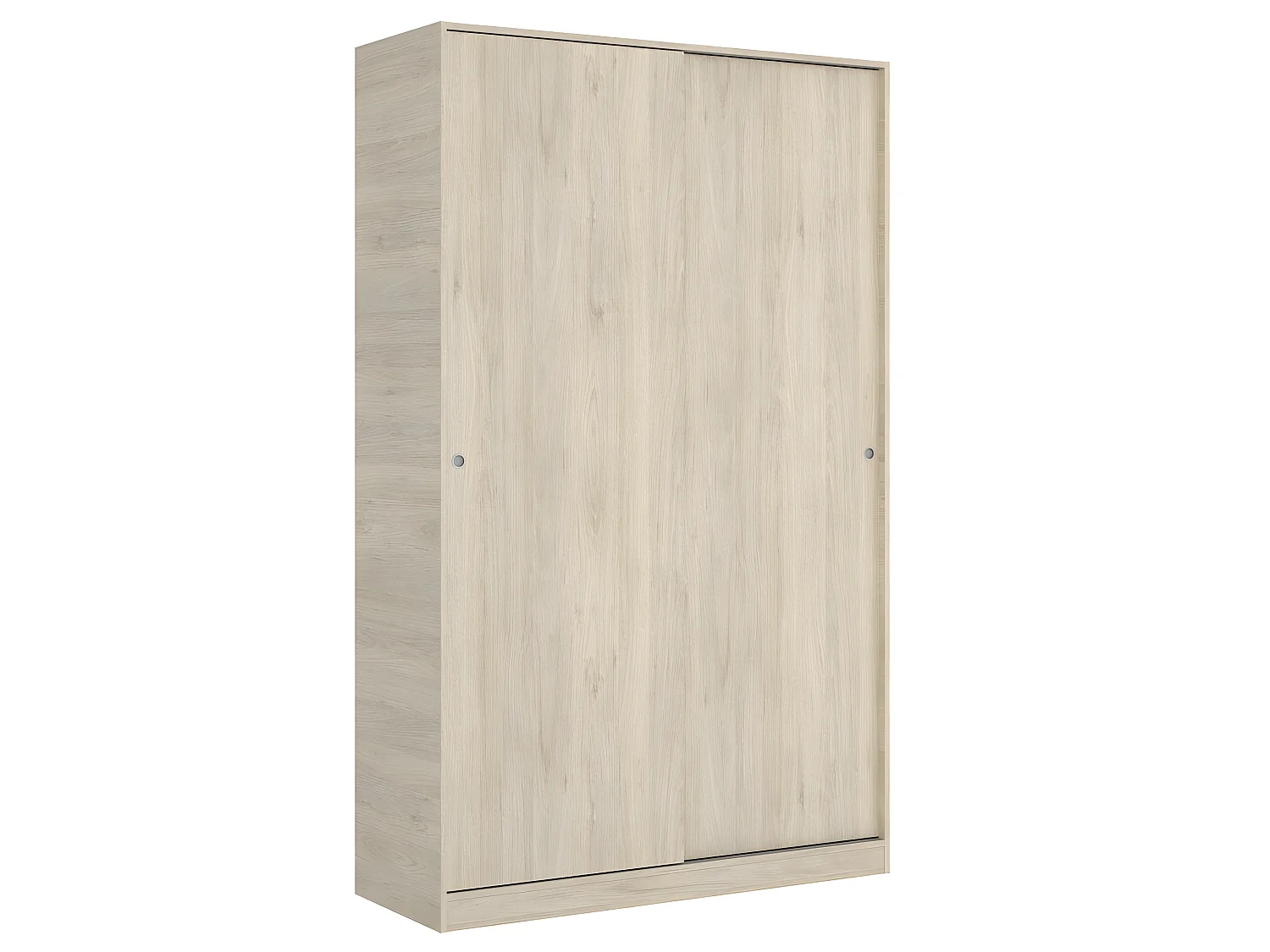 Armoire à portes coulissantes coloris naturel - Longueur 120 x Profondeur 50 x Hauteur 204 cm