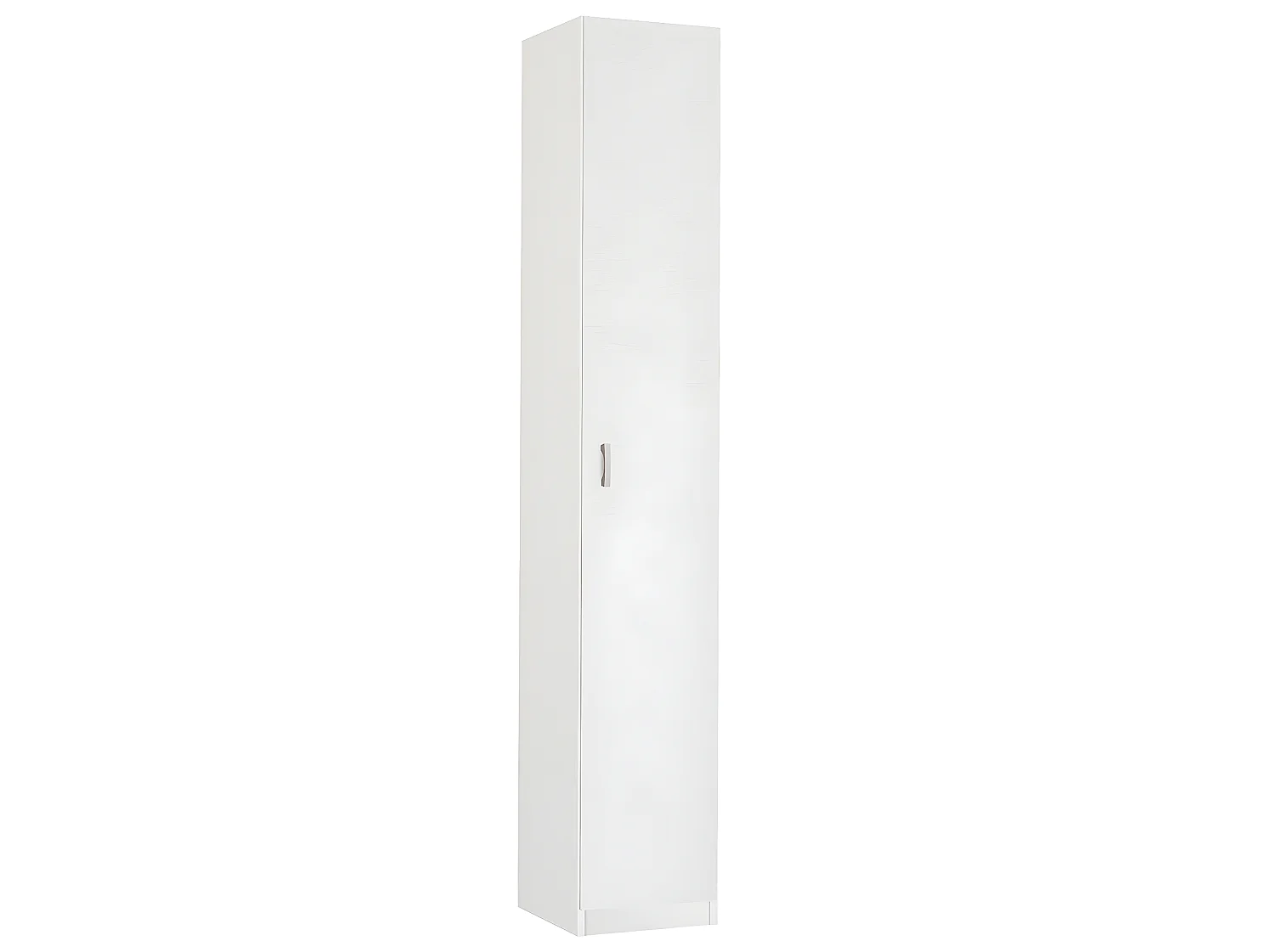 Armoire / meuble de rangement, coloris blanc - Hauteur 180 x Longueur 40 x Profondeur 35 cm