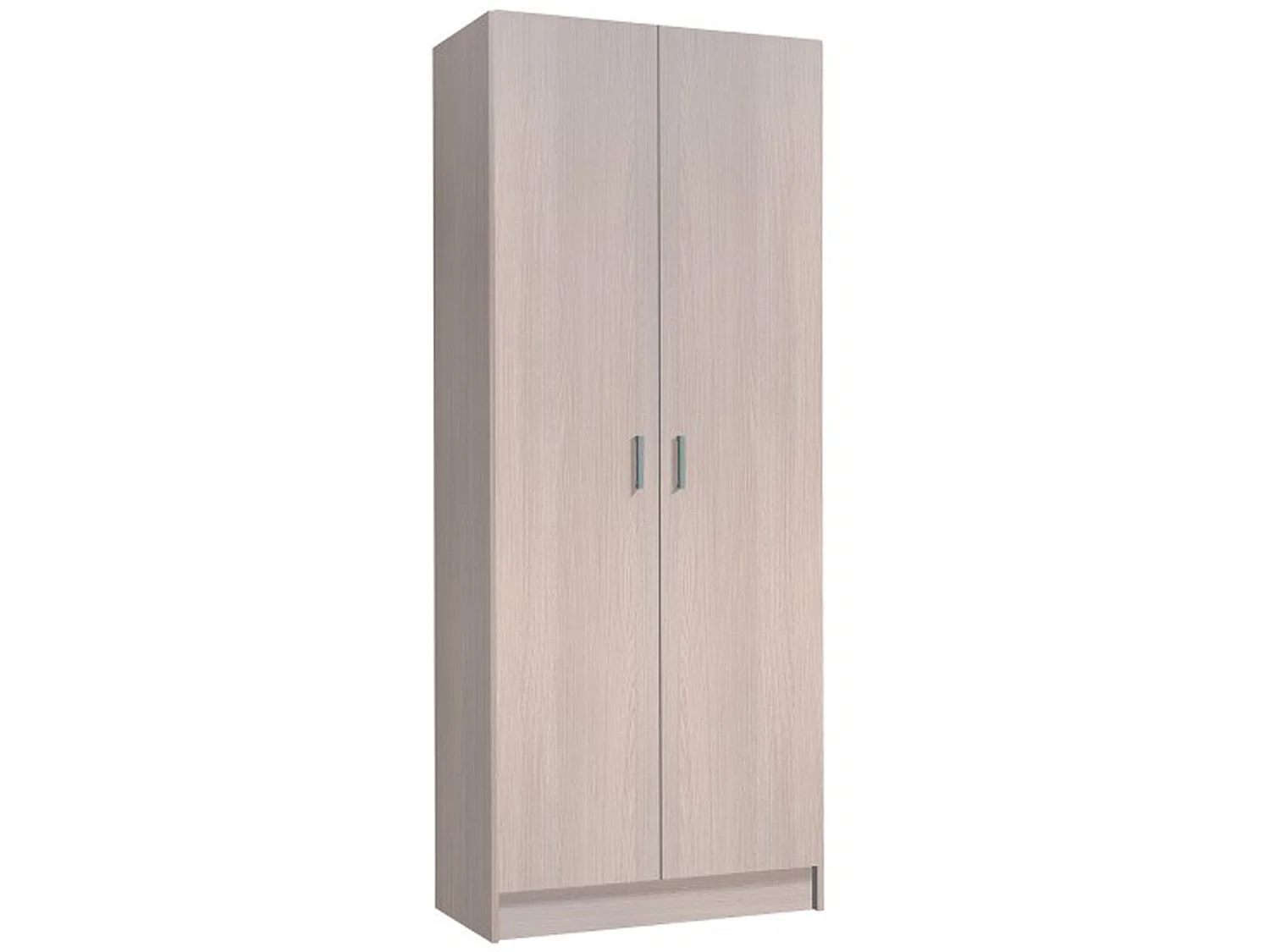 Armoire multi-usages avec 2 portes en bois couleur chêne - Dim : H180 x L73 x P37 cm