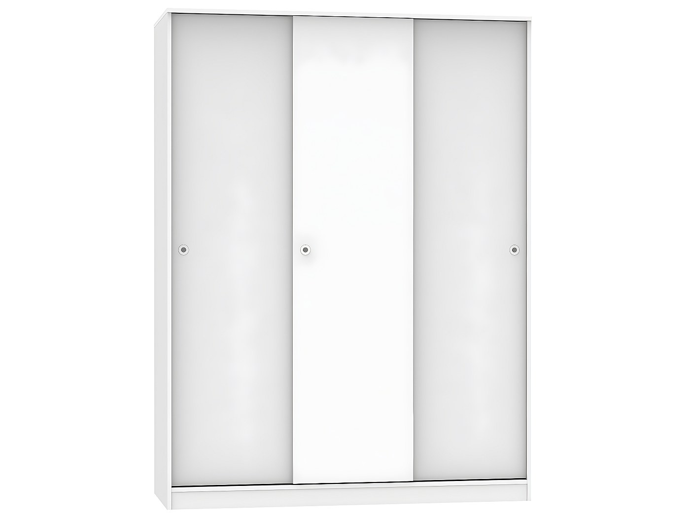 Armoire avec 3 portes coulissantes coloris blanc Hauteur 200 x