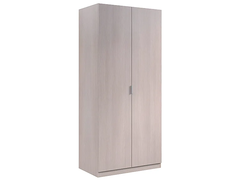 Armoire avec 2 portes imitation chêne - 180 x 81 x 52 cm