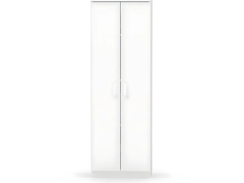 Armoire / meuble de rangement coloris blanc - Hauteur 180 x Longueur 60 x Profondeur 35 cm