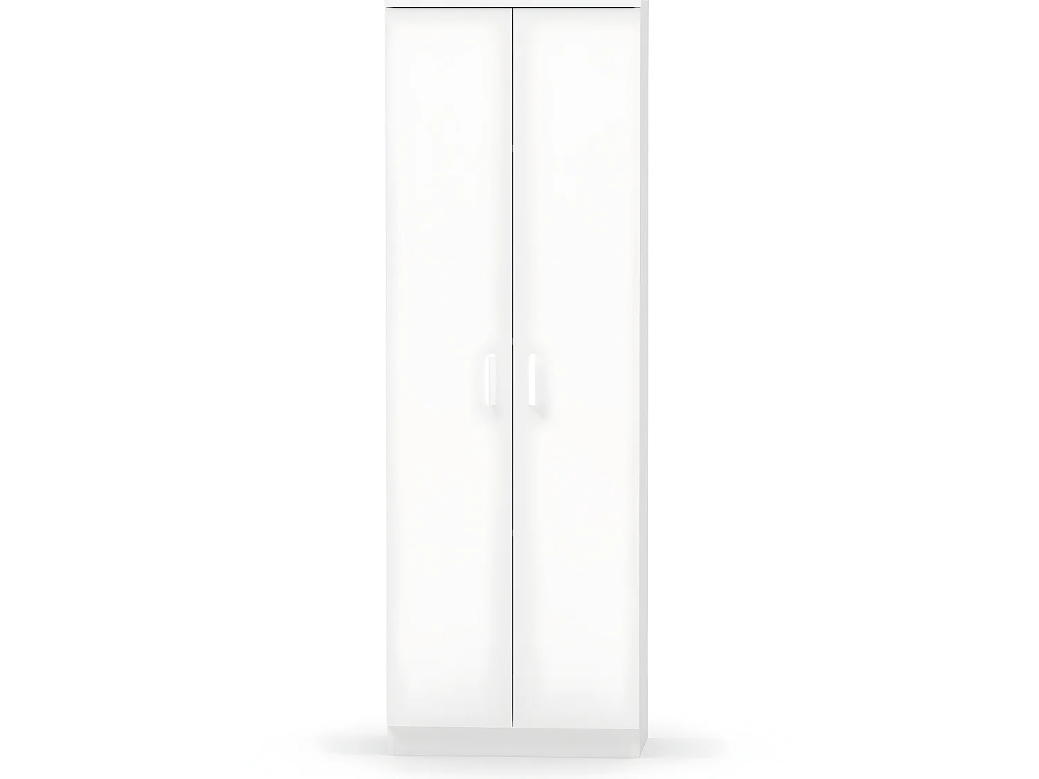 Armoire / meuble de rangement coloris blanc - Hauteur 180 x Longueur 60 x Profondeur 35 cm