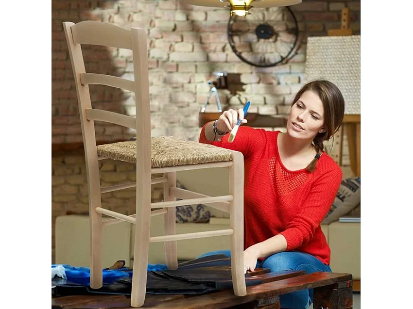 Ensemble de 4 chaises et une table carrée intérieurs Rattlesnake