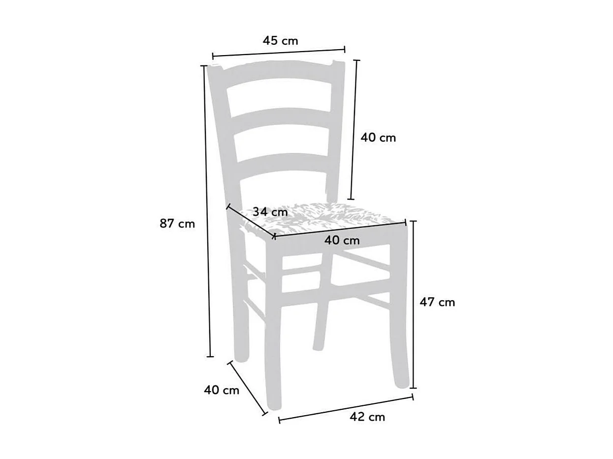 Ensemble de 4 chaises et une table carrée intérieurs Rattlesnake