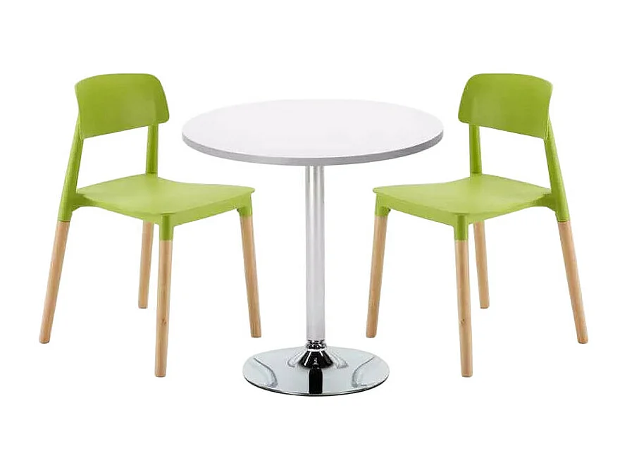 Ensemble de table ronde 70x70cm 2 chaises Cherry Whiskey Sour