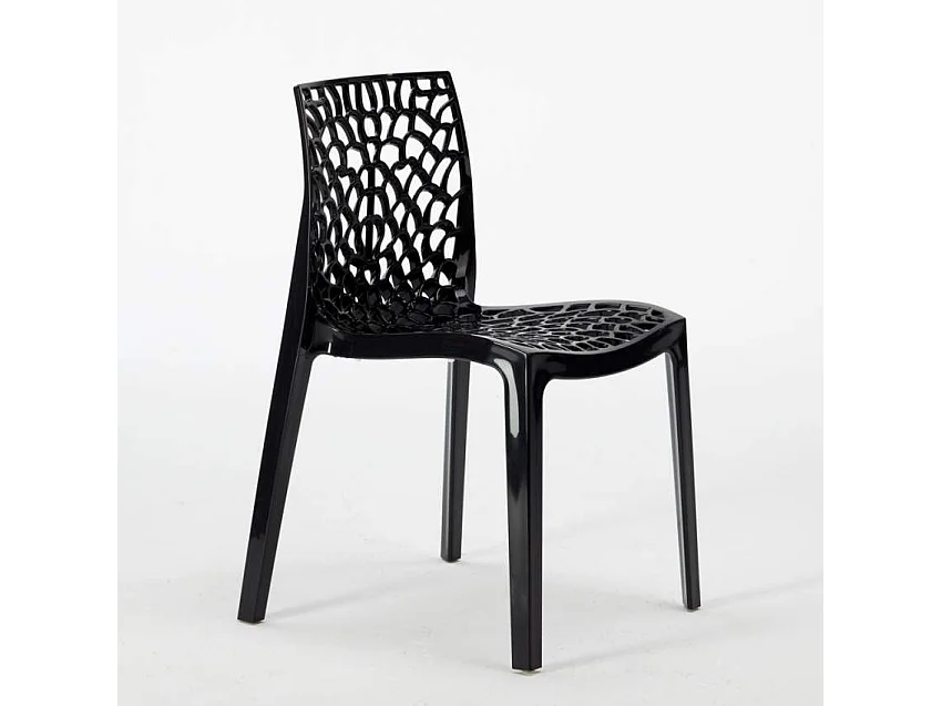 Set tavolo 70x70cm con 2 sedie colorate Cosmopolitan