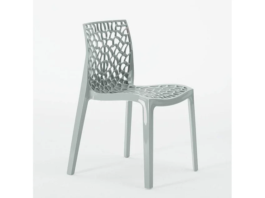 Ensemble de table 70x70cm avec 2 chaises colorées Cosmopolitan