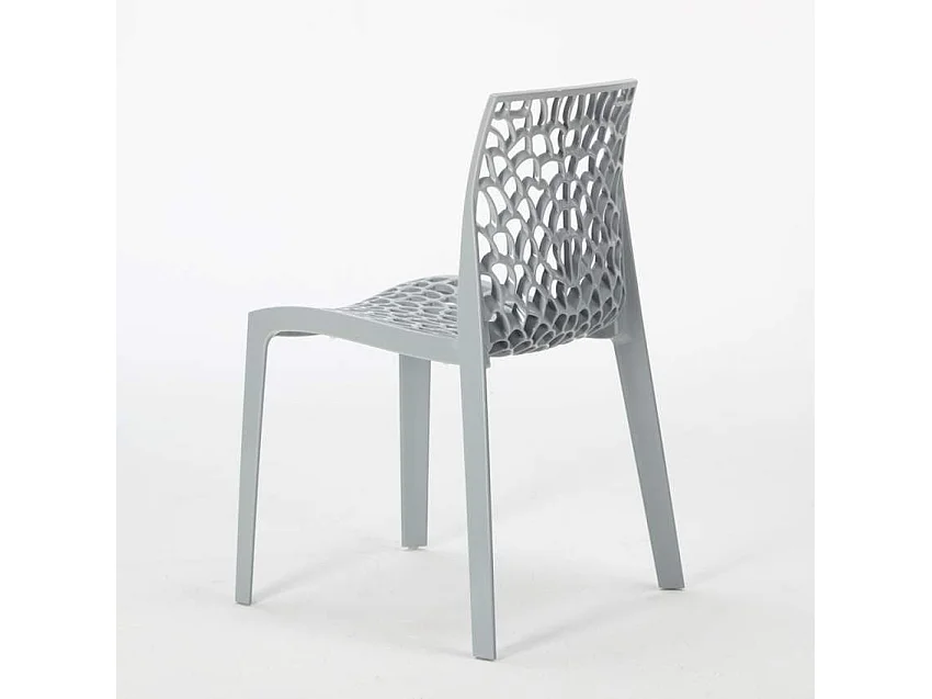 Ensemble de table 70x70cm avec 2 chaises colorées Cosmopolitan