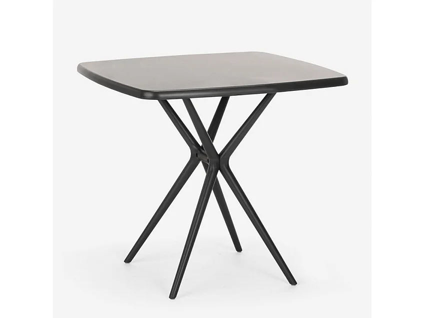 Ensemble de 2 chaises et 1 table carrée 70x70 cm Blood Orange Mojito