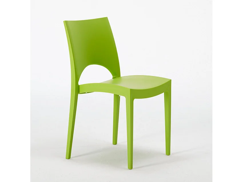 Ensemble de table 90x90cm 4 chaises empilables Limoncello Martini