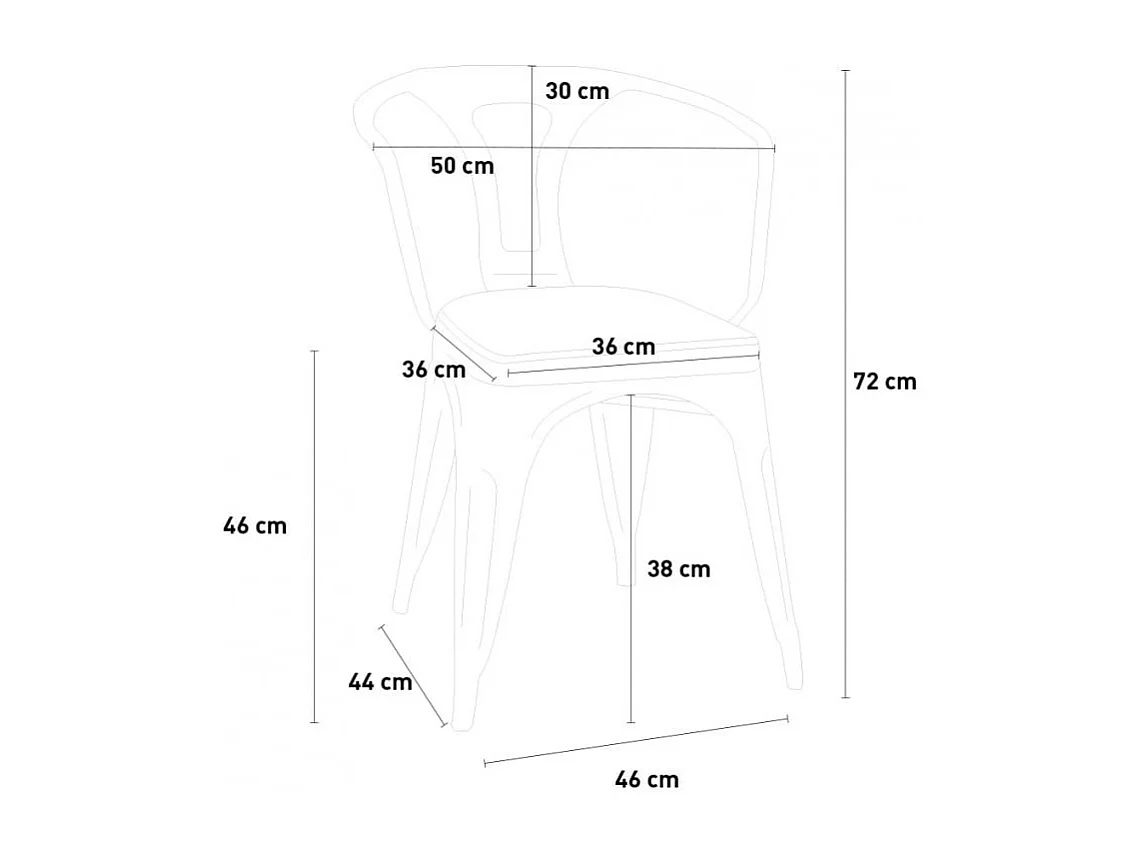 Ensemble de table 80x80 + 4 chaises de cuisine bois clair Pisco Sour