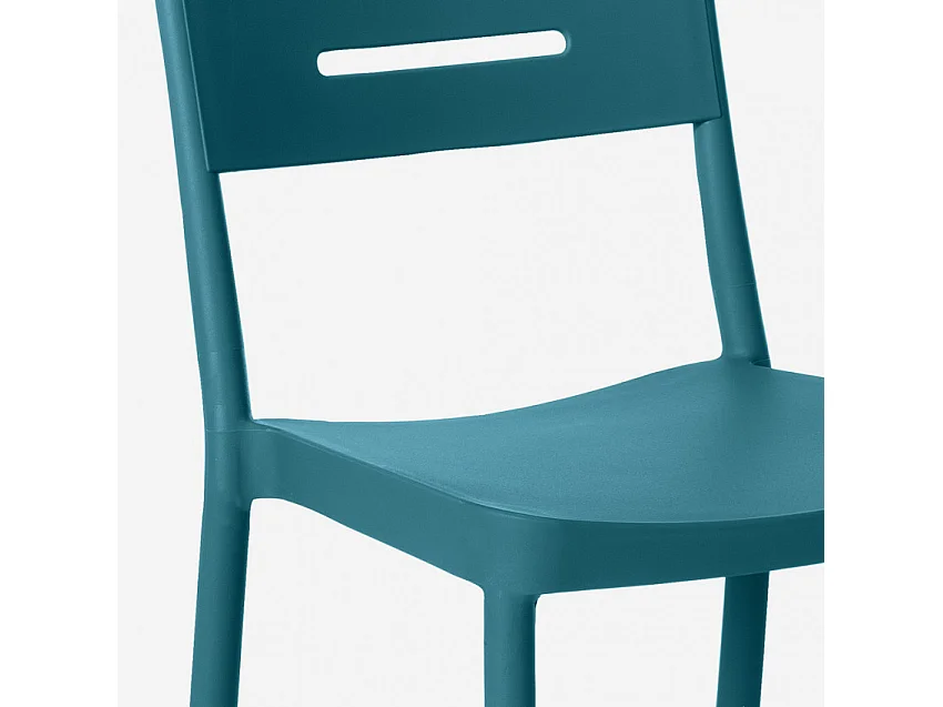 Ensemble de 2 chaises et 1 table carrée 70x70 cm Blood Orange Mojito