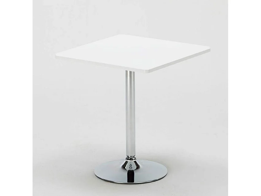 Set tavolo 70x70cm 2 sedie colorate interni bar caffè Bellini