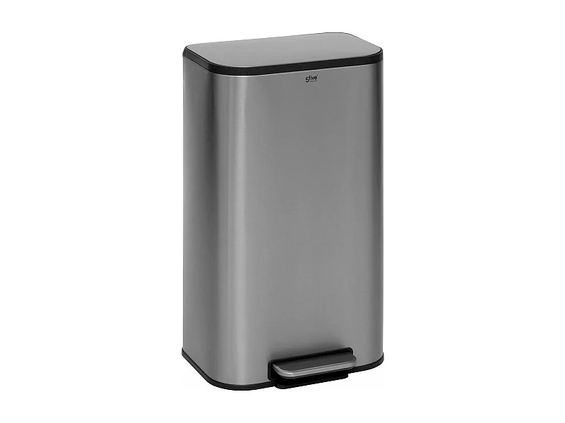 Poubelle de Cuisine à Pédale "Inox" 30L Gris