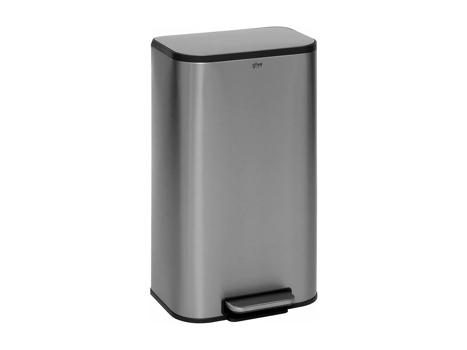 Poubelle de Cuisine à Pédale "Inox" 30L Gris