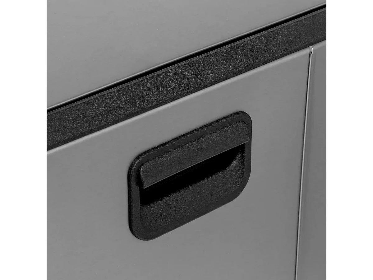 Poubelle de Cuisine à Pédale "Inox" 30L Gris