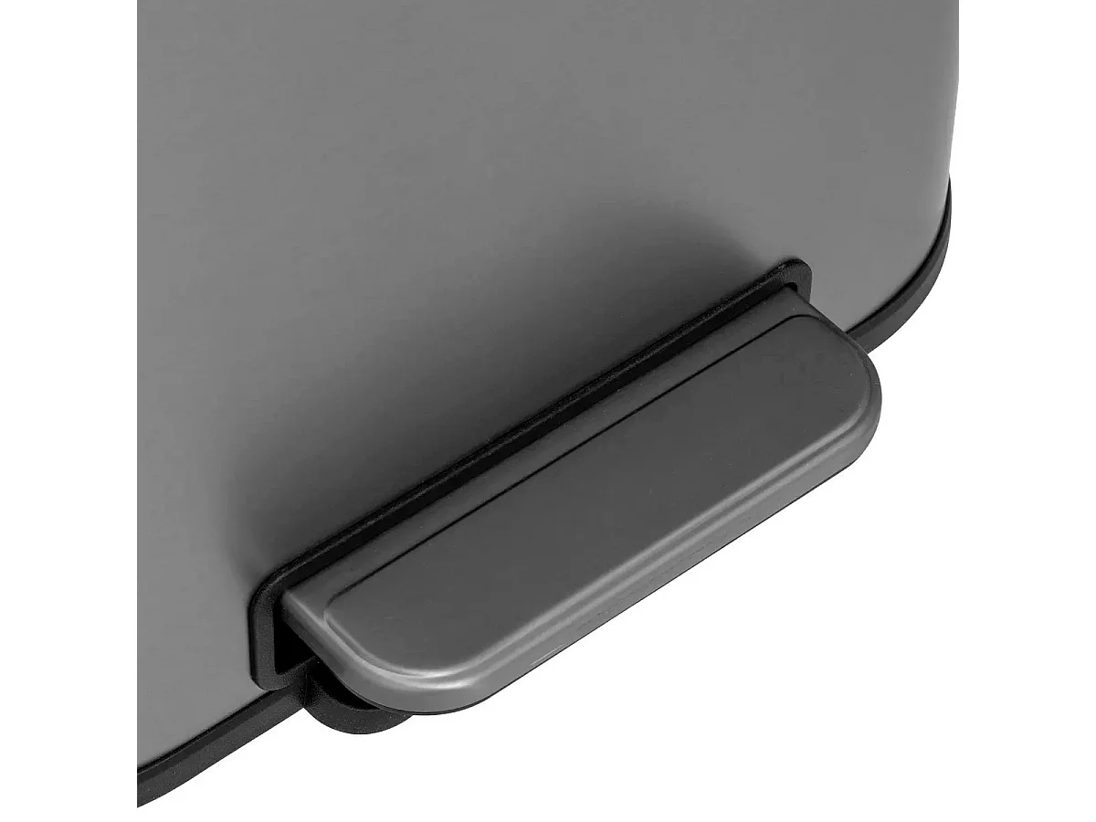 Poubelle de Cuisine à Pédale "Inox" 30L Gris