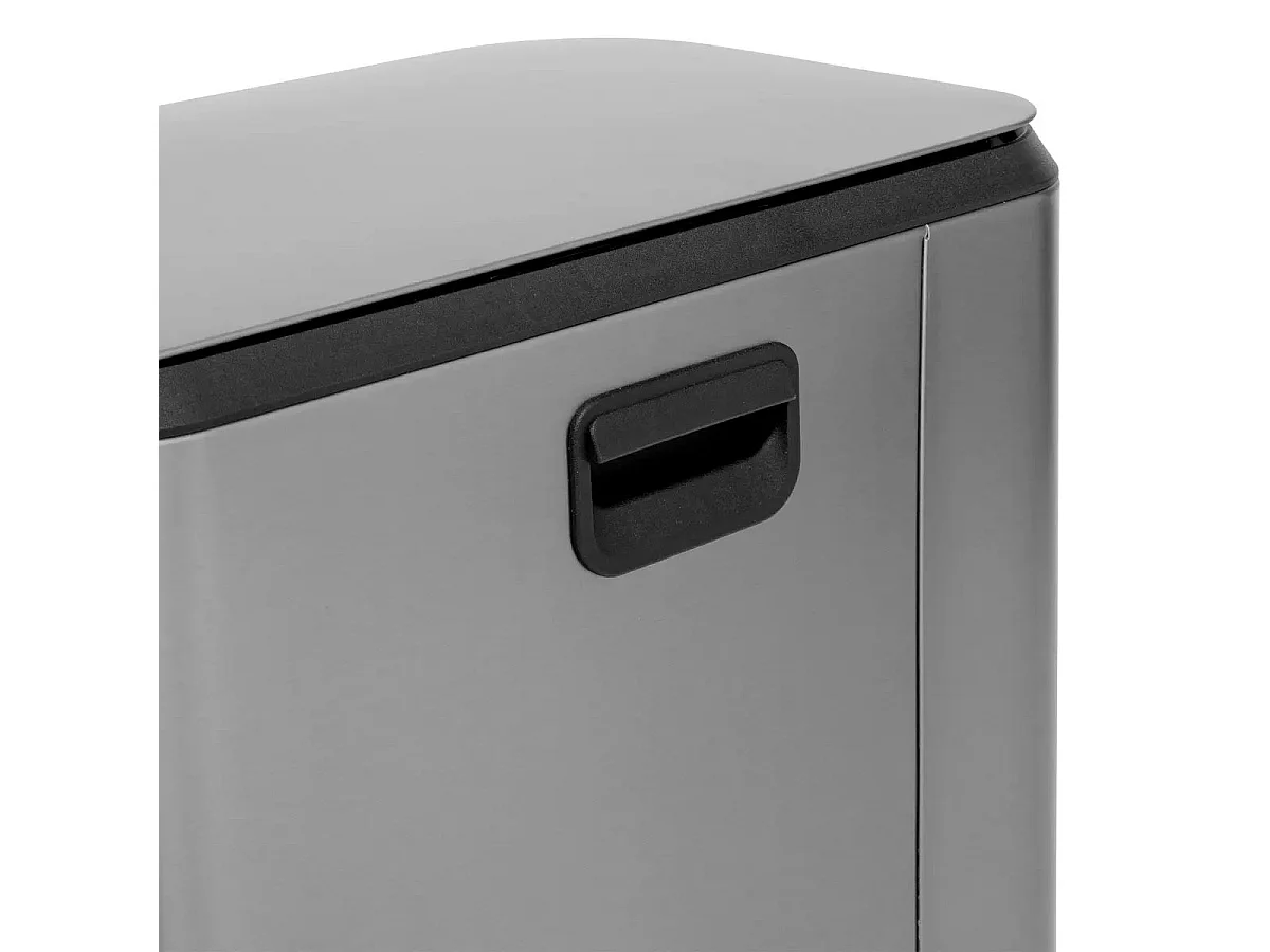 Poubelle de Cuisine à Pédale "Inox" 50L Gris