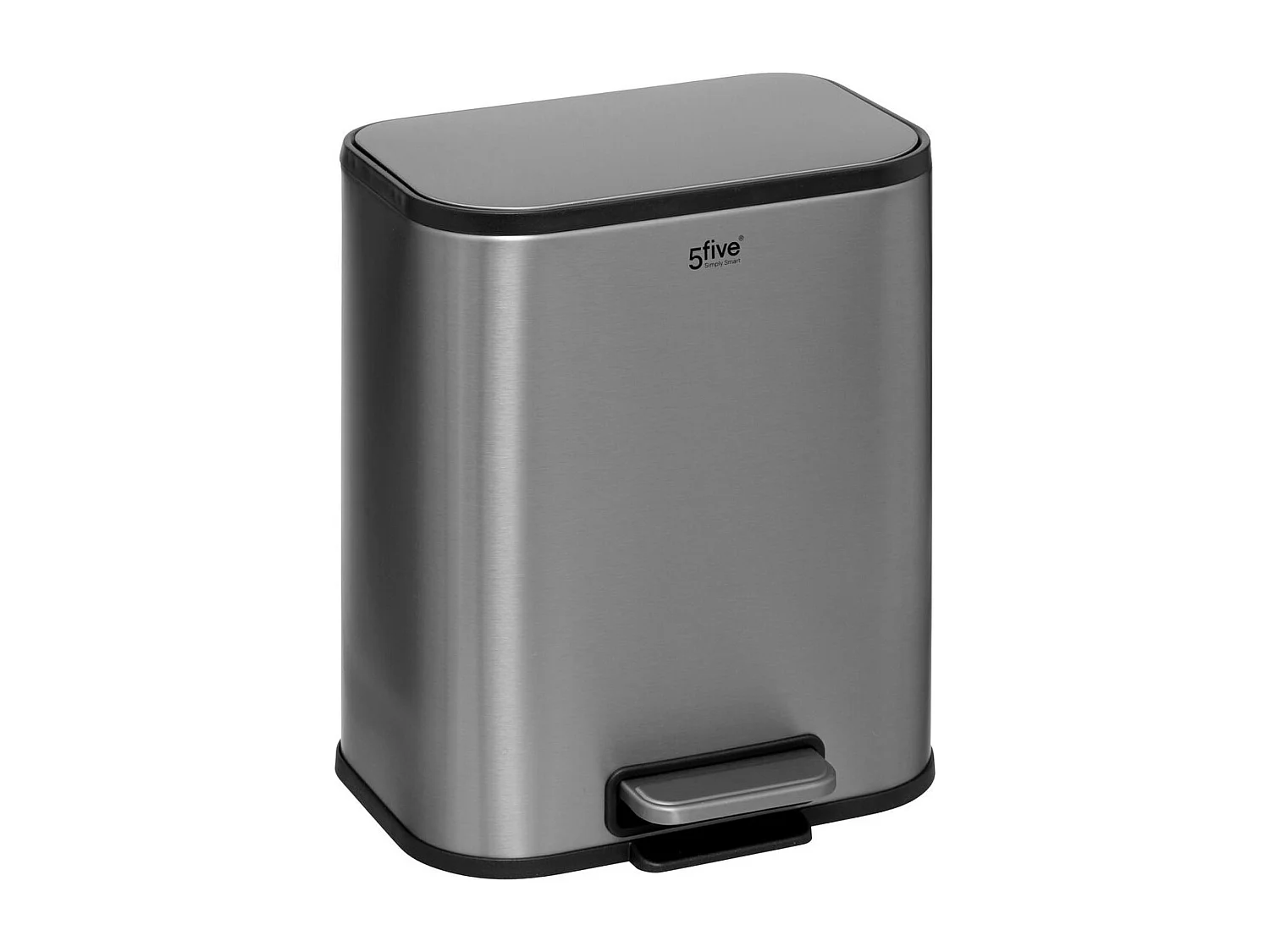 Poubelle à Pédale "Inox" 5L Gris
