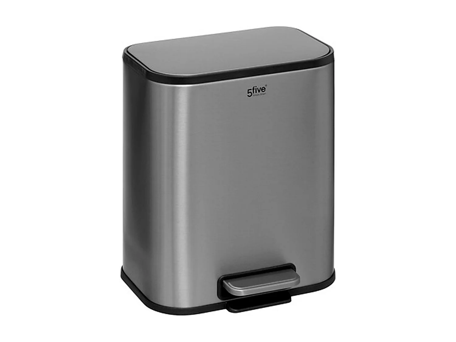 Poubelle à Pédale "Inox" 5L Gris