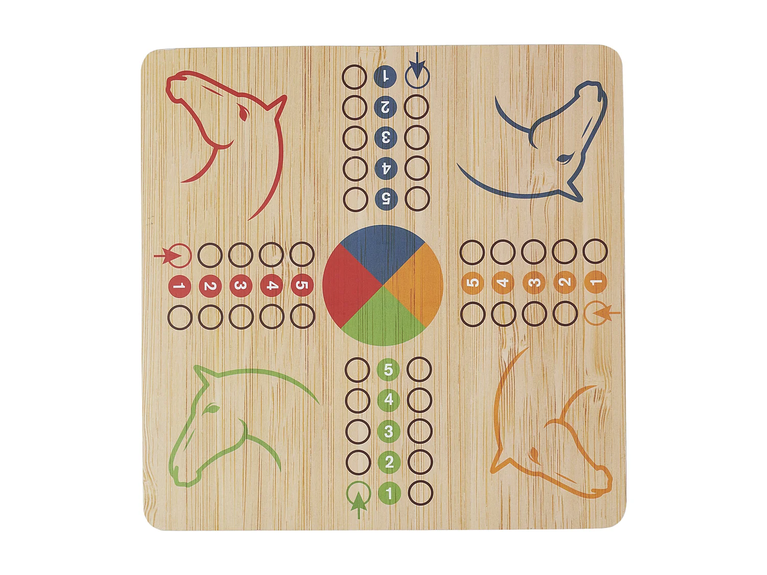 Coffret Casse Tete Bois Et Metal X6 Marron, Gris