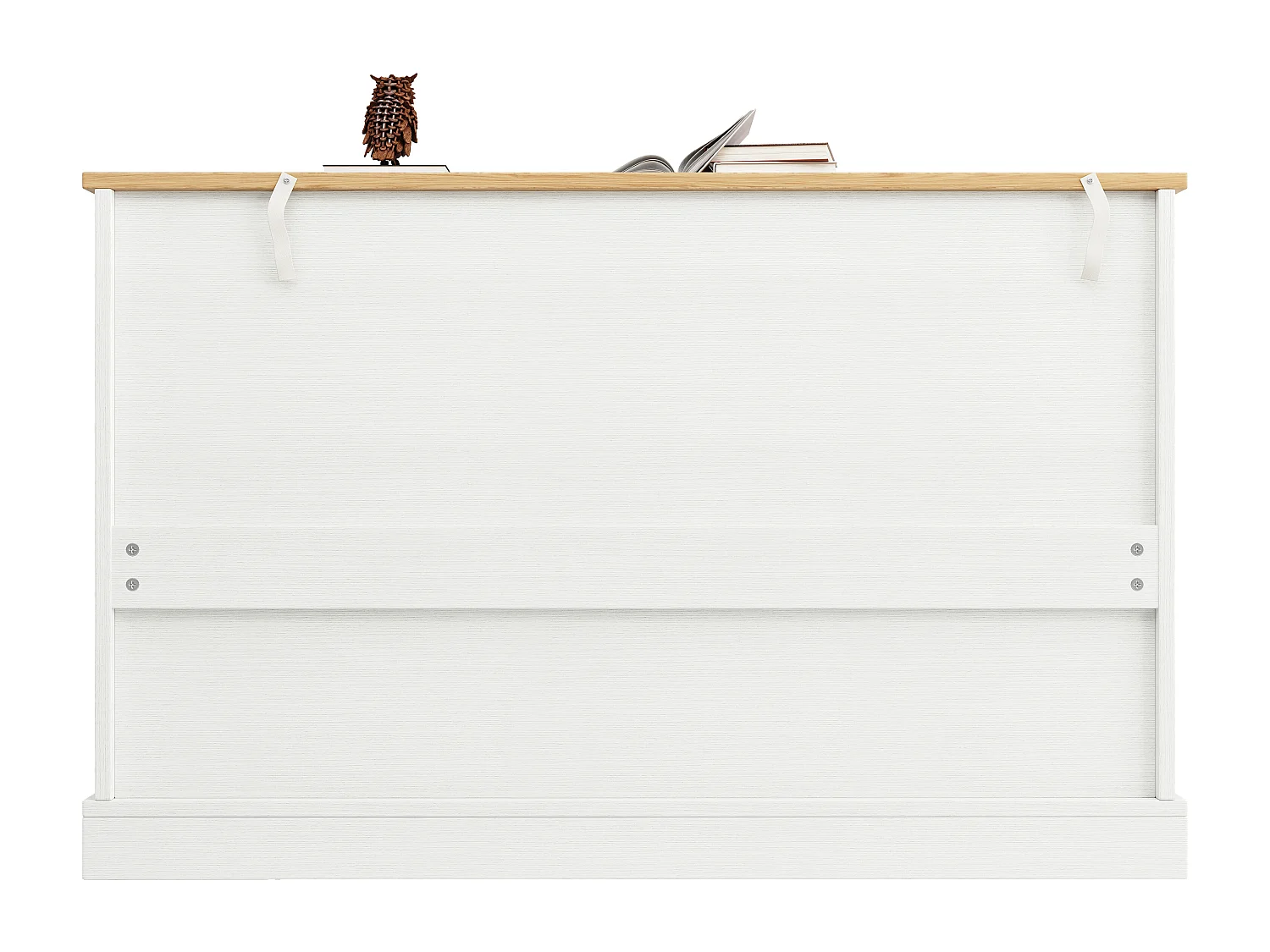 Nowoczesny bufet - 2 szuflady, 3 drzwi - MDF - Biały