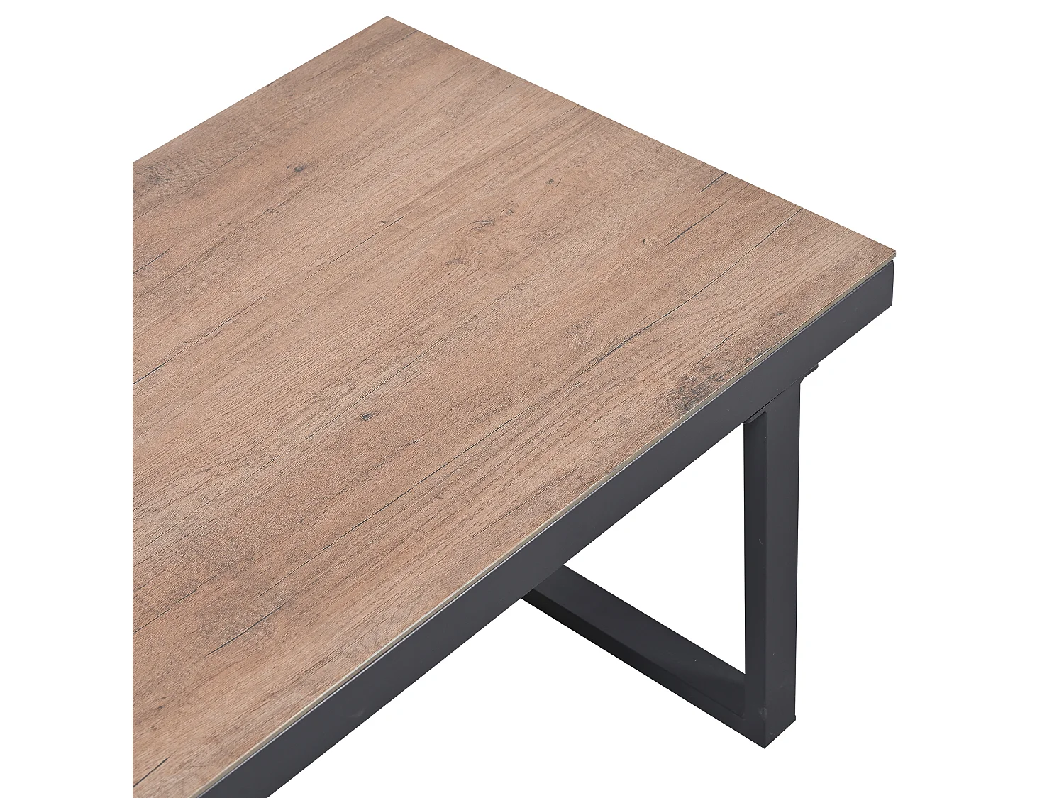 Conjunto de jardim - 6 lugares - conjunto de canto, sofá + mesa de centro + descanso para pés, em aço