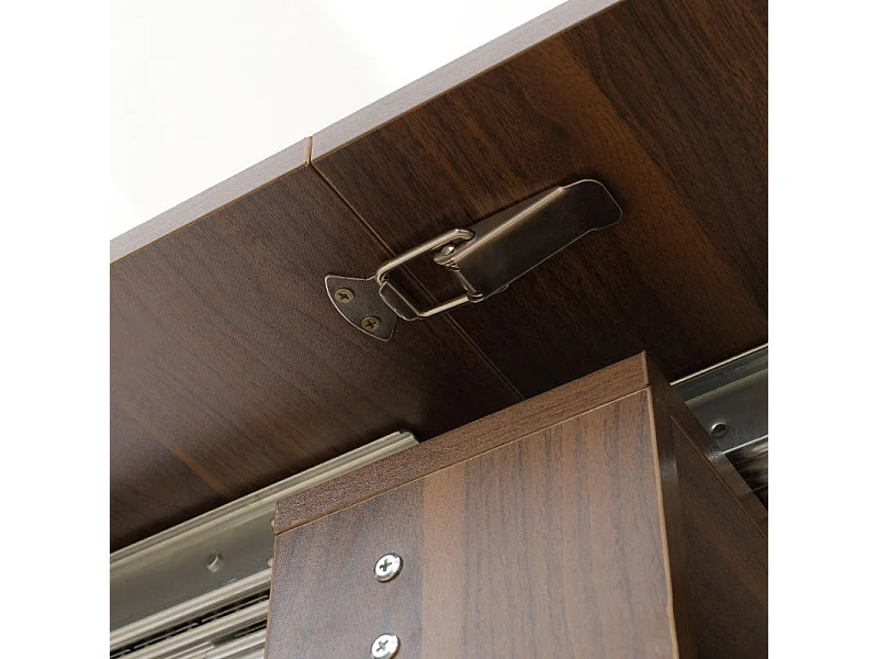 Mesa de comedor Ghinda Homcom extensible 4-6 personas marrón 75x60-180x85