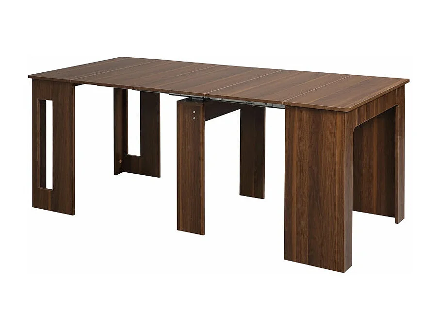 Mesa de comedor Ghinda Homcom extensible 4-6 personas marrón 75x60-180x85