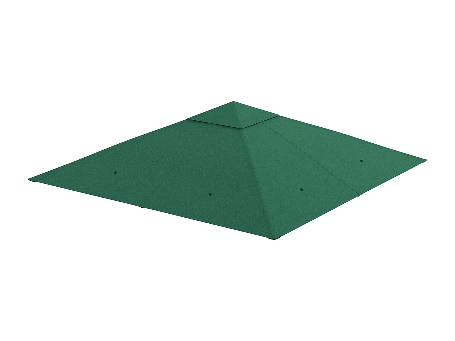 Toile de rechange pour pavillon tonnelle tente 3 x 3 m polyester haute densité 180 g/m² revêtement PA anti-UV vert