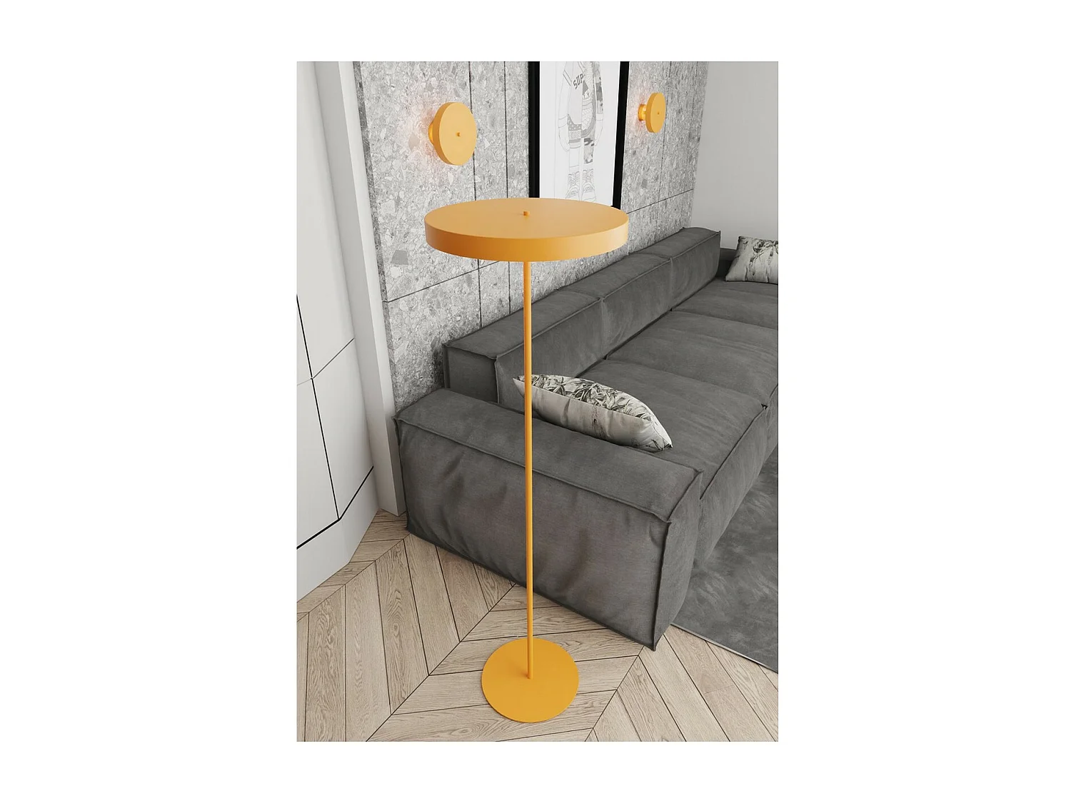 Candeeiro de Mesa Nemos, Laranja, 20x16x16 cm, Seven Design