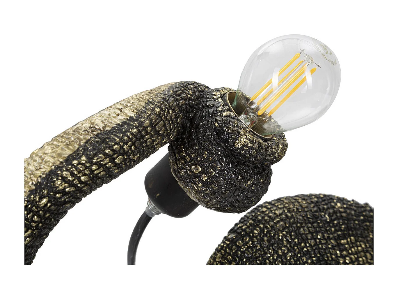 Lampa Stołowa Kameleon, Czarny, 37,5x16,5x22 cm, Epikasa