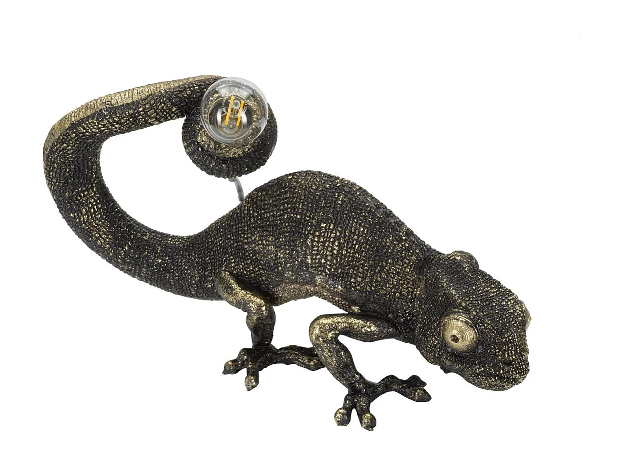 Lampa Stołowa Kameleon, Czarny, 37,5x16,5x22 cm, Epikasa