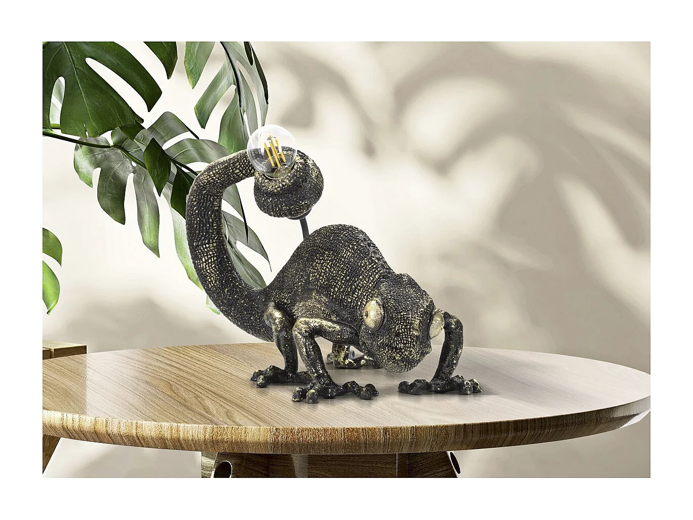 Lampa Stołowa Kameleon, Czarny, 37,5x16,5x22 cm, Epikasa