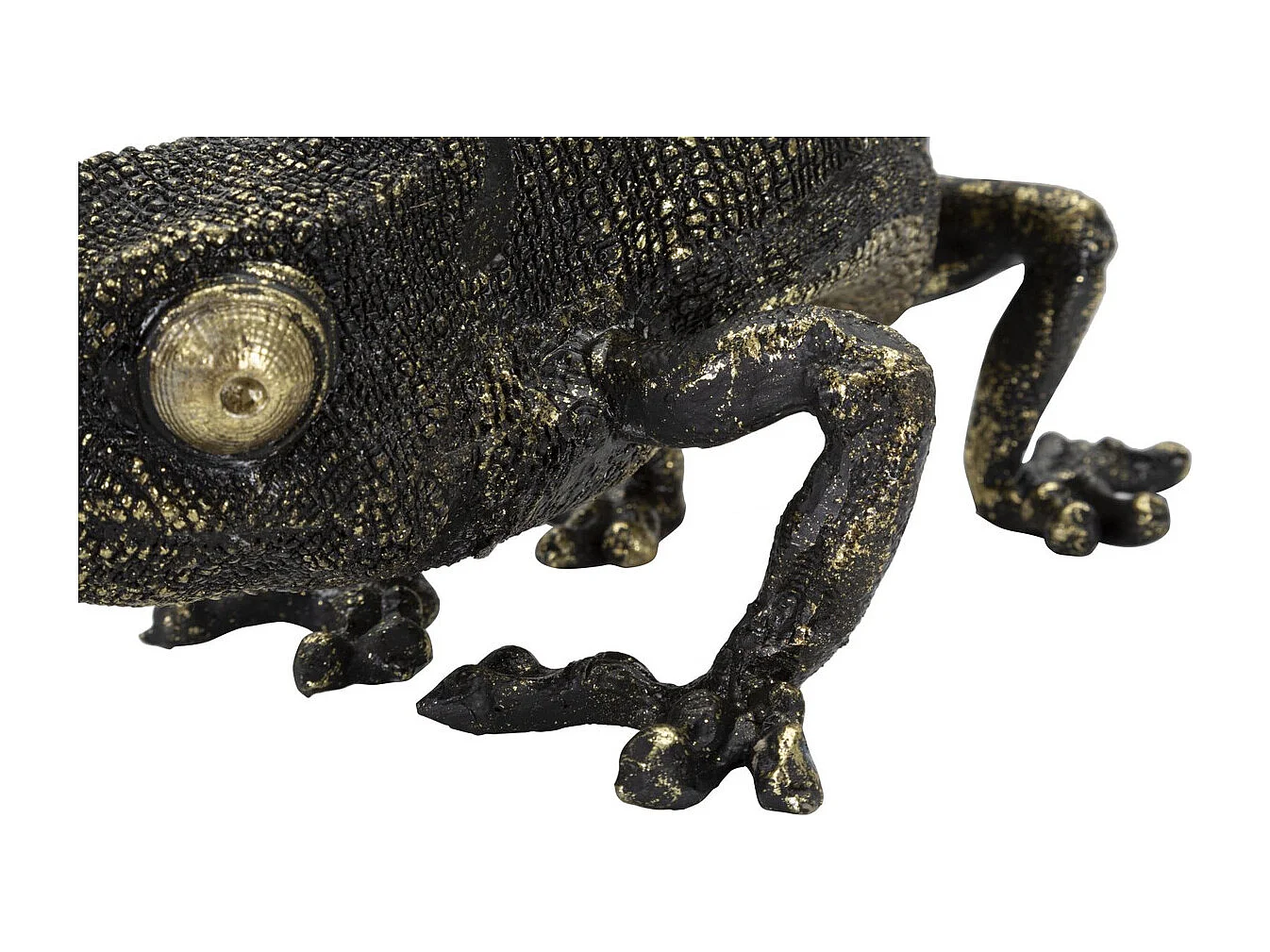 Lampe à Poser Lézard, Noir, 37,5x16,5x22 cm, Seven Design