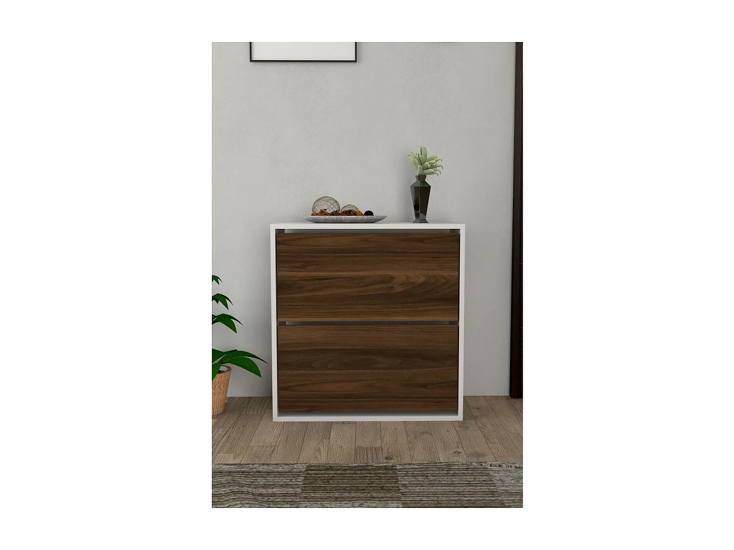 Sapateira Emma, Castanho, 24x74x75 cm, Epikasa