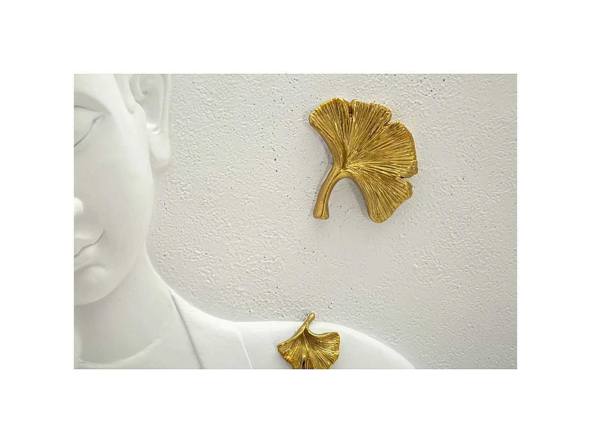 Decoración de Metal y Madera Geométrico 13, Blanco, 46x5,7x55,5 cm, Seven Design