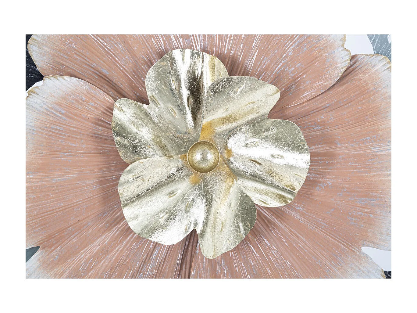 Décoration 3D en Métal Fleurs 25, Multicouleur, 93x7,5x53 cm, Seven Design